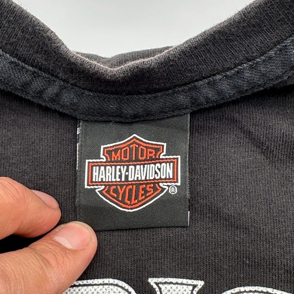 Harley Davidson American Legend Shirt Eagle Flag Bravado Made In USA Medium 2015 - Picture 9 of 12